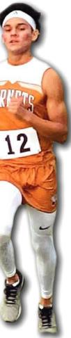 ADOLFO GAUCIN finished fourth in the boys varsity race at the District 19-3A Cross Country Meet on Saturday in Cameron.