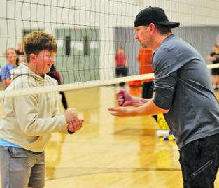 Scenes from ‘Students vs. Parents Volleyball’