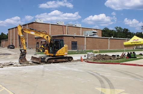 BOND CONSTRUCTION CONTINUES at Somerville Independent School District along Ave. L in Somerville. Photo courtesy of Benjamin Peck, SISD