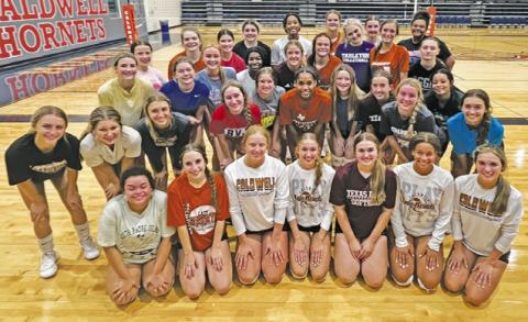 THE LADY HORNETS BEGAN their first day of practice on Monday, July 31, to prepare for the 2023 volleyball season. Pictured are those who attended the first day of practice.