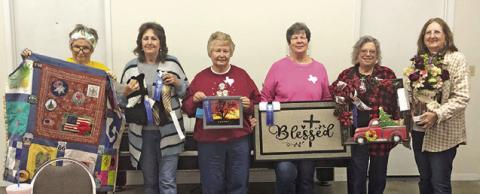 SEVERAL LOCAL BURLESON COUNTY Education Extension Association (EEA) members participated in the Burleson County EEA Cultural Arts contest. Winners are Barbara Dawson, Debbie Abbott, Sharon Stevenson, Brenda Kolojaco, Tammy Qualls-Tucker and Debbie Schumacher. Not pictured are Claudia Pittman and Cathy Moore. Photo courtesy of the Burleson County EEA