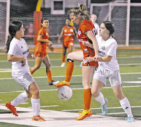 THE LADY HORNET SOCCER team advancing to the UIL Class 4A Girls Soccer Playoffs for the first time in school history earned the team a spot on the Top 10 list of sports stories for 2024.