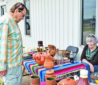 COOKIE STORM DISPLAYS these craft items on Saturday, May 4, at the Caldwell VFW Auxiliary craft and yard sale.