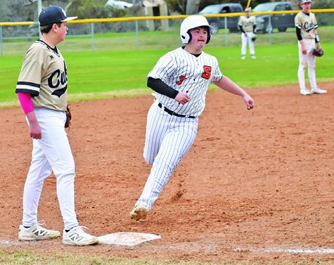 SOMERVILLE’S LUKE MOSES gets top third base against RTC. Tribune photo by Roy Sanders