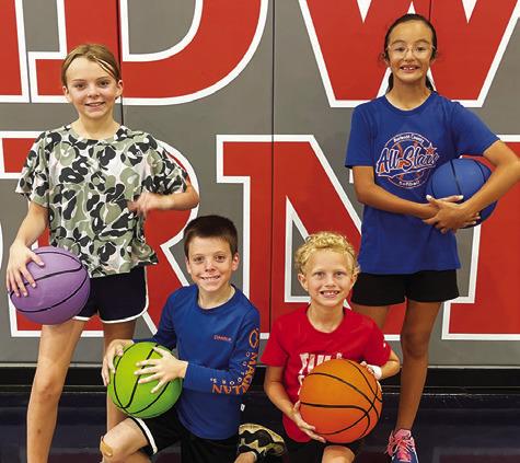 THE CALDWELL COACHING staff recently held its annual basketball camp for third through sixth-grade, and these athletes were selected as the camp’s MVPs and Hornet Award winners: Olivia Zamora, MVP; Ryan Story, MVP; Parker Pride, Hornet Award; Porter Pride, Hornet Award.