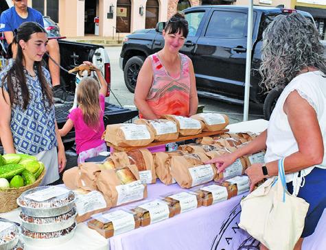 DANNILLE’S BREAD WAS among the vendors participating on Saturday, June 27, at the Burleson County Farmers Market in Caldwell.