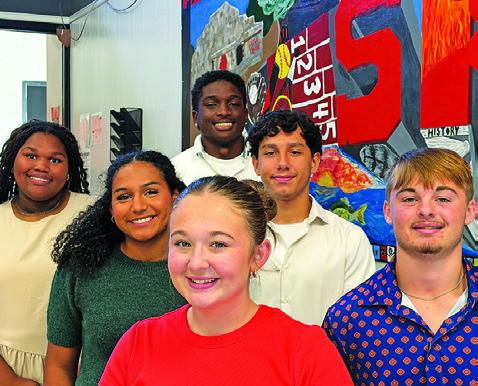 SOMERVILLE HIGH SCHOOL recently announced its 2026 homecoming royalty. Pictured are queen hopefuls, Deianca Nix, Emma Williams and Hadley Howe, and king hopefuls, Semaj Pennegraph, Greg Fowler and Luke Moses.
