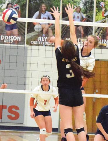 CALDWELL’S ELIZABETH SEE will be a player to watch this season as the Lady Hornets begin playing in District 19-3A. The Tribune announced its predictions for the area volleyball teams, with Caldwell winning District 19-3A. -- Tribune photo by Denise Hornaday