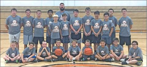 CALDWELL ISD ATHLETICS HOSTED its annual Caldwell Basketball Camp over June 17-19 in the newly renovated Hornet Gym. The camp was for incoming fifth through ninth grade boy athletes. The campers learned basketball fundamentals and skills. The camp’s director was Casey McDaniel.