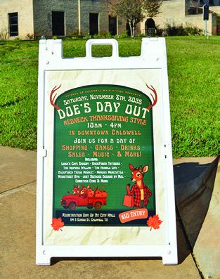 THE UPCOMING DOE’S Day Out, scheduled for Saturday, Nov. 8, will feature shopping, games, drinks, sales, live music and more in downtown Caldwell. Tribune photo by Sabine Lazo