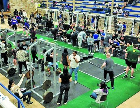 POWERLIFTERS FROM across the Brazos Valley were in Somerville at the Yegua Center on Friday, competing in the Somerville Powerlifting Invitational.