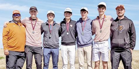 THE CALDWELL BOYS team includes, from left, coach Marcus Escalante, Harrison Novak, Caden Schluens, Cobey McCuller, Nathan Scott, Grant McManus and Coach Jacob Schaefer.
