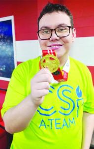 CALDWELL HIGH School’s Joshua Heiman-Flanders won a gold medal at the Special Olympics North Regionals Bowling competition on Jan. 19-20. He now has a Bronze, a Silver and two Gold Medals in Special Olympic Bowling competitions.