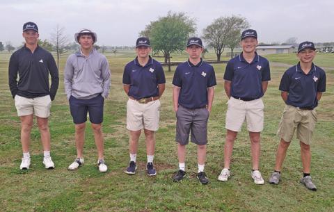 THE CALDWELL HIGH School Boys Golf Team includes, from left, Cooper Schluens, Kaden Fritsche, Zane Ginnis, Kyle Skinner, Rylan Cross and Conner Schroeder.