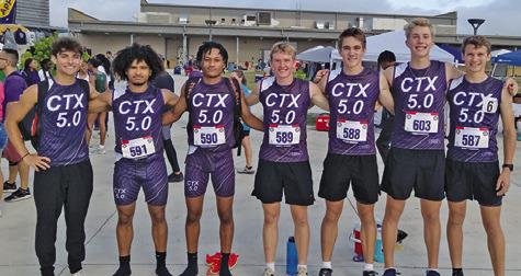SPENCER ELLIS, LEFT, WILL be representing Caldwell at the AAU Junior Olympics later this month in Humble. He will be running in the Mens 17-18 4x800 relay and in the Mens 2K steeplechase.