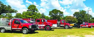THE SNOOK VOLUNTEER FIRE DEPARTMENT held its annual barbecue fundraiser on Sunday at the Snook SPJST Hall, selling out of the barbecue plates by 12:30 p.m. Tribune photo by Denise Squier