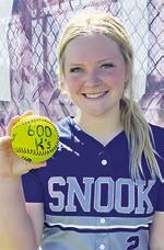 During the Monday’s game against Mumford, Becker earned her 600th career strikeout -- only 17 days after she earned her 500th.