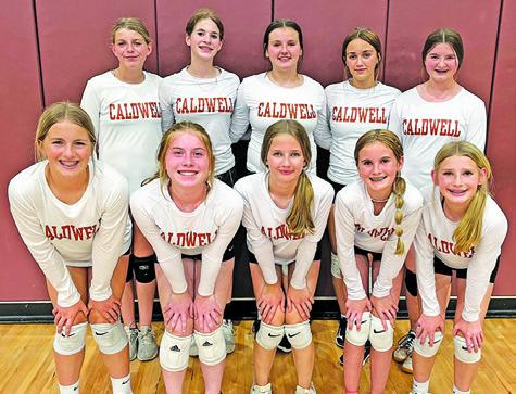 Caldwell Junior High volleyball competes in Cameron Junior High Spring League