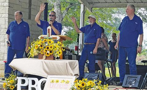 BY THE BOOK QUARTET performed during the Providence Baptist Church’s homecoming festivities last Sunday afternoon.