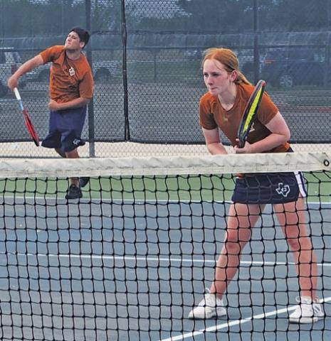Hornet tennis starts district with 14-5 win over Taylor