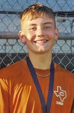 During the Caldwell team tennis opening match this season against Bellville, White won his boys singles match 8-3 and his boys doubles match (with partner Billy Cochran) 8-6.