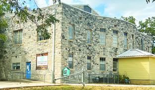 THE HISTORIC rock gym of Caldwell ISD is needing major repairs and renovations to the estimated cost of over $3 million. Tribune photo by Denise Squier