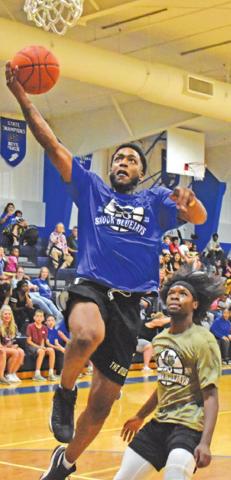 Flying High during the Bluejays Alumni Game!
