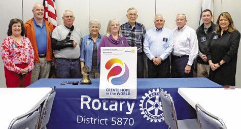 THE CURRENT CALDWELL ROTARY Club president Lia Zaccagnino welcomed many of the organization’s former presidents last Tuesday, Feb. 20, during its annual President’s Luncheon. Pictured, from left, are Zaccagnino, Andy Peters, Kirk Chapman, Louemma Polansky, Kay Macik, Charles Sebesta, Daniel Junek, Paul Batista, Cody Freeman and Amy Jurica.