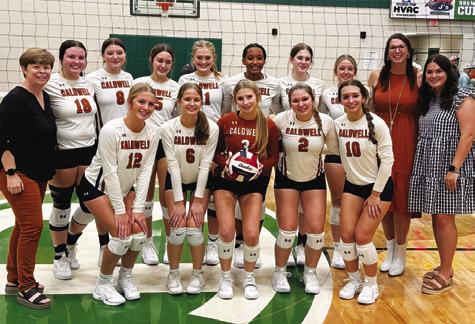 THE LADY HORNETS are pictured after their bi-district win over Stafford. Caldwell later fell to Salado in the area round.