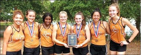 Lady Hornet cross country wins district for the 3rd straight year