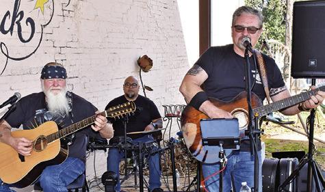 LIVE MUSIC BY RED DIRT RAMBLERS during the Chocolate, Champagne, and Cake Walk event. Tribune photo by Roy Sanders