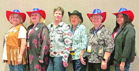 LYONS EEA ATTENDED the state conference. Pictured, from left, are Tammy Qualls-Tucker, Teri Simmons, Brenda Kolojaco, Claudia Pittman, Sharon Stevenson and Maria Olivarez.