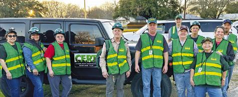 BURLESON COUNTY CERT held a spontaneous Search &amp; Rescue drill last Tuesday in Santa Fe Park in Caldwell to find a doll representing a missing child.