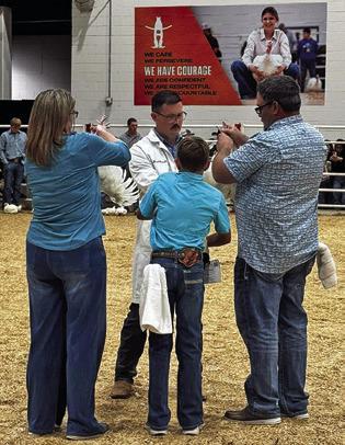 JENTRY THIGPEN, SNOOK FFA, placed 90th at HLSR with his pullets. Photo courtesy of Nicole Godwin