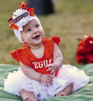 LANDRY KLINGLER enjoys the Somerville- Granger football game last Friday.