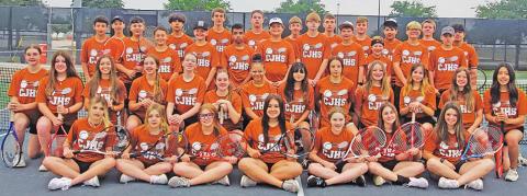 CJHS competes in district tennis tournament