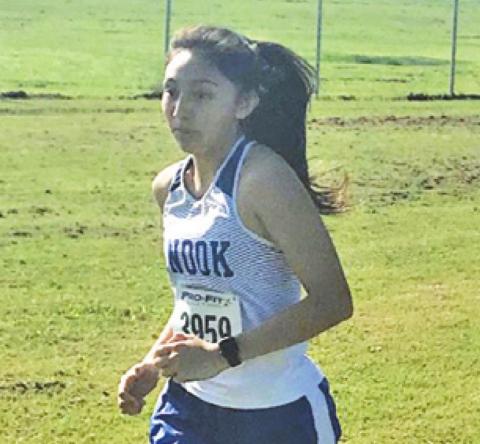 SNOOK’S PAOLA ARREDONDO placed 11th at the Cameron Cross Country Invitational #2 last Saturday, Sept. 26, with a time of 15:27.