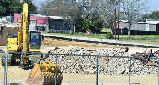 THE LAST OF the Caldwell city hall construction site demolition was completed last week with the building now completely down.