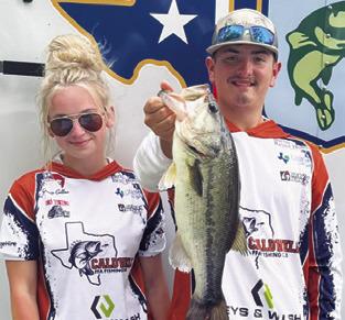 CALDWELL FFA Bass Club members, Gracie Collins and Cody Elkins, competed well at the regional tournament and secured a spot in the state tournament.