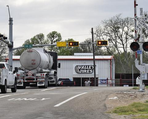 THE INTERSECTION OF F.M. 60 and State Highway 36 South.