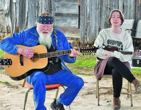 MUSICIANS GATHER FOR the last time at the old Front Street Burgers location in Chriesman. A new location is being sought in Caldwell, and details will be provided later.