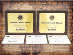 THE BURLESON COUNTY TRIBUNE won first place in Sports Coverage and Sports Photography in the Texas Press Association’s 2023 Texas Better Newspaper Contest. The newspaper also placed second in General Excellence, third in Feature Photography and fourth in Page Design. The awards ceremony was last Saturday morning in College Station.