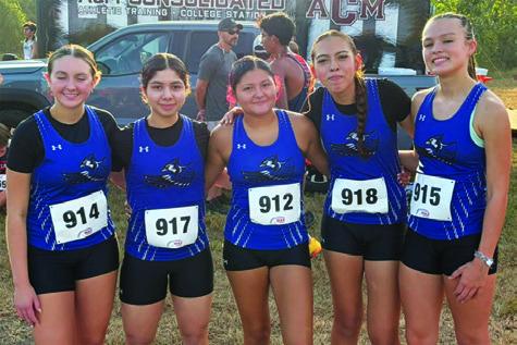THE SNOOK GIRLS CROSS country team finished fifth at the Coach Giese XC Meet in College Station last week. Also, Piper Garcia ran in the JV race, finishing 15th.