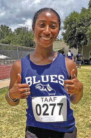 DAIMEYN ELLIS-Edison qualified for the Texas Amateur Athletic Federation (TAAF) 2024 Summer Games of Texas in Brownsville. She finished fifth in the 16U 100-meter run and was a part of the girls 4x100-meter relay, placing second, at the Region 5 and 11 TAAF Regional Meet at the Hart-Patterson Track and Field Complex at Baylor. She runs for the Blues Track Club of Bryan/College Station.