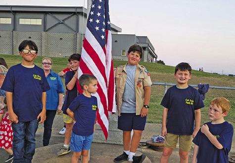 CALDWELL CUB SCOUT PACK 181 is about to raise the US Flag at a Caldwell High School football game in 2025. The pack is preparing for its annual “Scouting for Food” food drive later this month, benefiting the Elizabeth Lutheran Church’s Food Pantry.