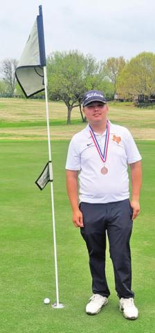 SAM WALDRIP placed third in the boys competition at the district tournament.
