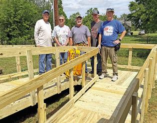 THE CALDWELL MEN’S LIONS CLUB in partnership with Texas Ramp Project is ‘ramping up’ the build of handicapped ramps in Burleson County -- currently having built four. Some ramps actually become sidewalks, accommodating the needs of the customer.