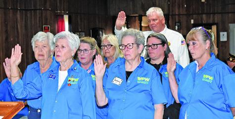 CALDWELL VFW POST Auxiliary members are sworn into office on Thursday, May 14, at the VFW post during an annual ceremony.