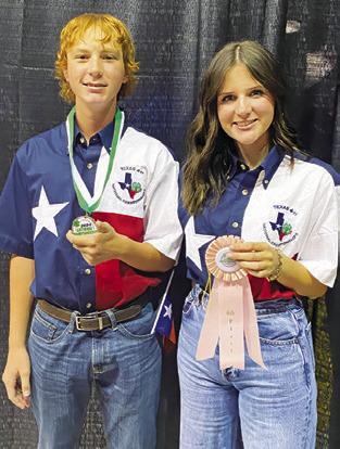 BURLESON COUNTY 4-H Shooting Sports Club members Barrett Warren and Lorelai Brown recently competed at the 4-H National Shooting Games in Grand Island, Nebraska.