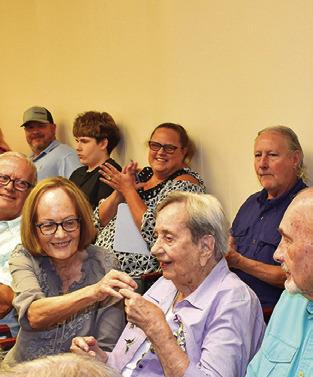 MADELINE GROCE is recognized by the Burleson County Commissioners on Monday in honor of her 106th birthday.